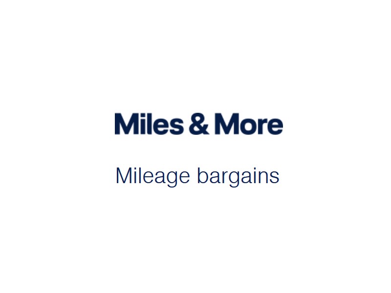 Miles-and-More Mileage Bargains March 2024